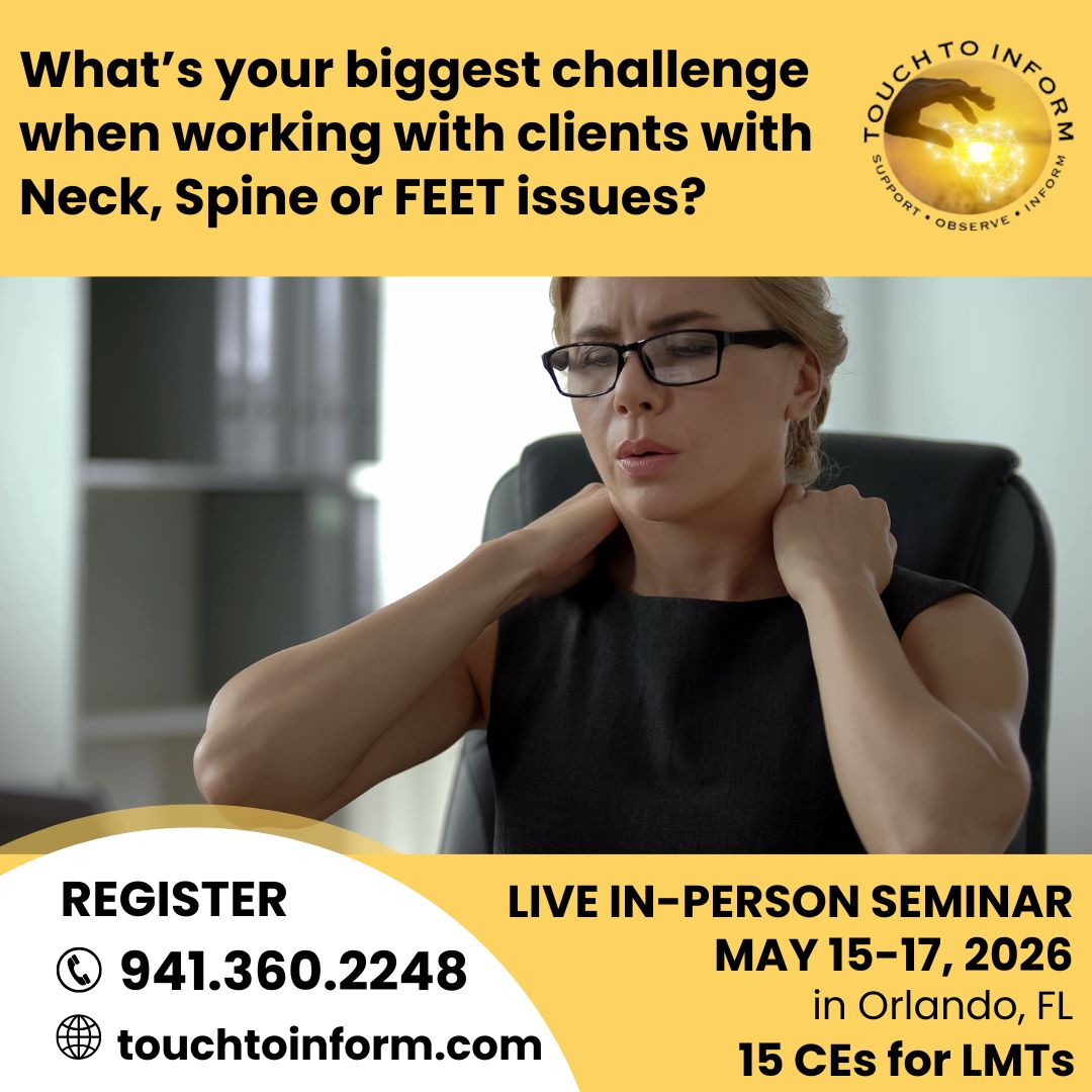 Rehab Feet Spine Neck with optimal walking - Live in-person seminar MAY 2026 - CEs for LMTS