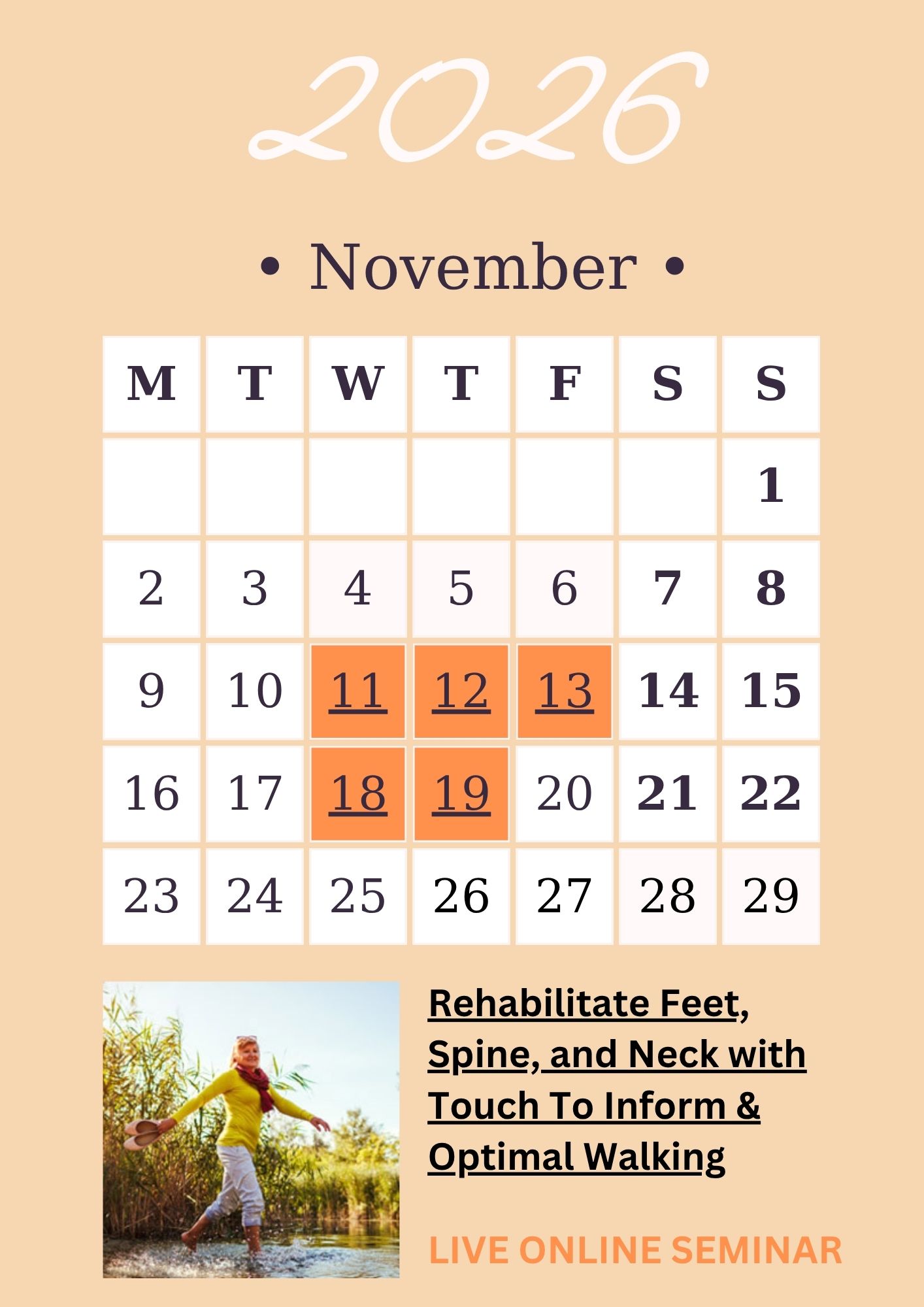 Rehabilitate Feet, Spine and Neck with Optimal Walking - CEs Seminar Online