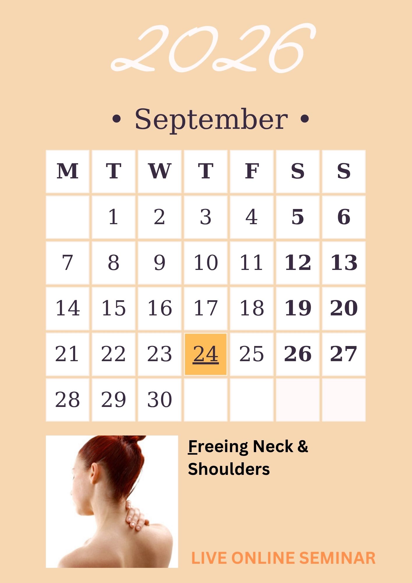 Freeing Neck & Shoulders - CEs Seminar Online
